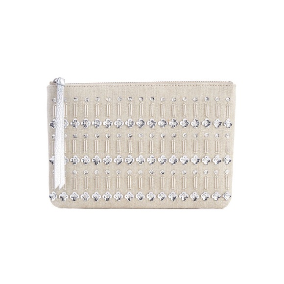 Vineyard Vines Handbags - Vineyard Vines Beaded Canvas Clutch